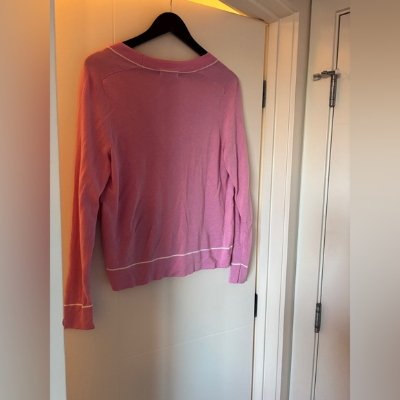 Athleta lightweight merino wool lyocel button up cardigan with pockets sz M - Picture 2 of 9